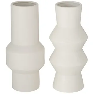 BOLTZE GRUPPE GmbH Dekovase Boltze Vase Sybil Dekovase, Keramik, weiß, 2008817 (1 St)
