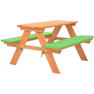 Ankonbej Kinder-Picknicktisch mit Bänken 89×79×50 cm Massivholz Tanne