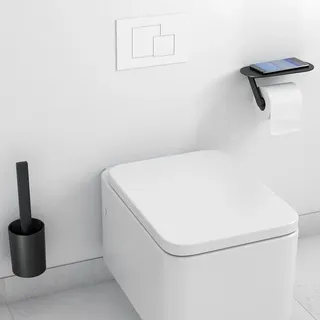 Hansgrohe WallStoris Badaccessoire-Set Schwarz