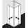 Eckeinstieg-Pendeltür 78 200 silber ESG SR OpacoClean PXEPL07820VYK