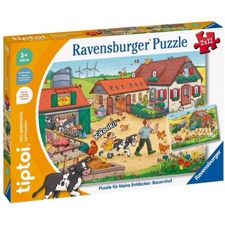 Ravensburger Lernspielzeug tiptoi Puzzle für kleine Entdecker: Bauernhof