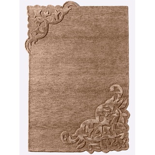 Teppich HEINE HOME Teppiche Gr. B/L: 120 cm x 180 cm, 8 mm, 1 St., beige Schurwollteppiche
