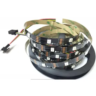 APA102C APA102 RGB Adressierbares Streifenlicht 30 LEDs/Pixel/M 5M 150 LEDs 5050 SMD LEDs Nicht wasserdicht IP20 DC5V Schwarz PCB