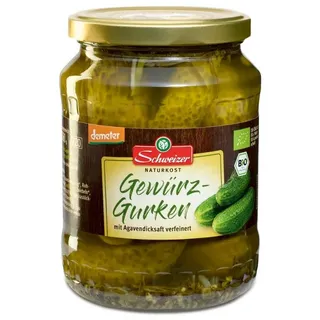 Schweizer Gewürzgurken demeter 670g