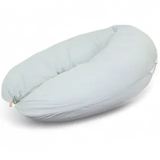HOBEA-Germany Stillkissen 190 cm x 76 cm XXL Lagerungskissen Schwangerschaftskissen für Baby und Erwachsene Seitenschläferkissen Stillkissen mit Bezug aus Bio Baumwolle, Pastellgrün