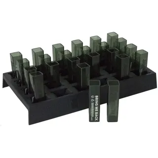 Jägermeister Shotglas-Set 24-teilig Halterung 3cl Kunststoff Gläser Tooter Rack Stamp