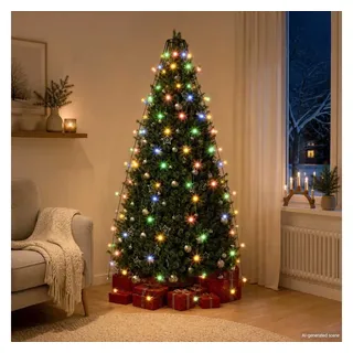 vidaXL Lichtervorhang LED 5 m Mehrfarbig