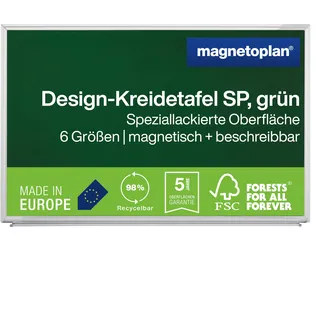 Magnetoplan Kreidetafel 900 x 600 mm Grün