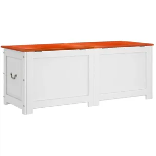 vidaXL Truhenbank Braun/Weiß 150 x 55 x 57 cm
