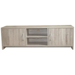 Hti-Living Thekla Lowboard 120 x 30 x 37,5 cm Grau Spanplatte