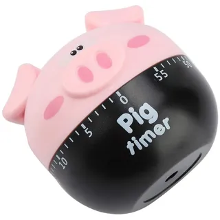 Eieruhr Mechanisch Lustig,Eieruhr Lustig,Eieruhr Mechanisch,King Timer,Kochtimer,Timer Zum Kochen,Küchentimer,Schweine-Timer,Niedlicher Cartoon-Schwein,Mechanische Timer,Zähler Für
