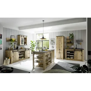 Home affaire Küche Sherwood, Breite 400 cm, ohne E-Geräte beige