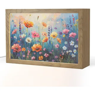 onlywow Tischleuchte Blumenmeer Altrosa 2 St.