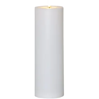 Star Trading Flamme Rak LED-Kerze 32,5 cm weiß