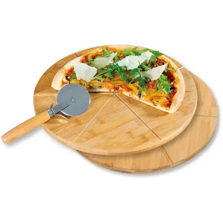 KESPER Schneidebrett-Set Bambus 3-teilig 32 x 32 x 4 cm Braun
