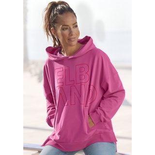 Kapuzensweatshirt ELBSAND "Lioba" Gr. XXL (44), pink Damen Sweatshirts