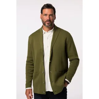 JP1880 Poloshirt JP 1880 Strickjacke CashmereTouch Schalkragen grün 7XL