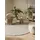 Ø 150 cm beige / schwarz