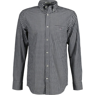 Gant Langarmhemd Popeline-Hemd in Vichykaro schwarz L