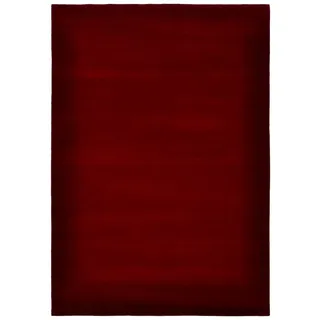 Nepal Teppich Prestige New 140 x 200 cm Schurwolle Rot Dunkelrot