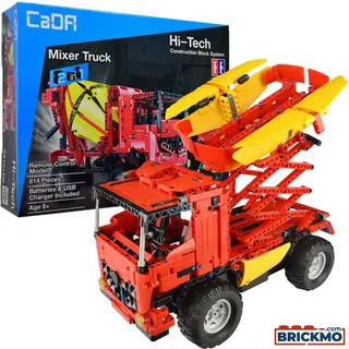 CaDA Bricks Konstruktionsspielzeug Betonmischer LKW 2in1 128-tlg.