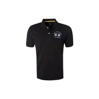LA MARTINA Herren Polo-Shirt schwarz, schwarz, NOS