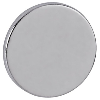 Maul Magnet Maul Neodym Magnet (x H) 10 mm x 1 mm Scheibe Silber 10 St. 6166196 silberfarben