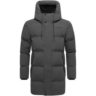 Stone Harbour Kurzmantel Darianoo XX Kurzer Herren Steppmantel mit Kapuze grau M (50)