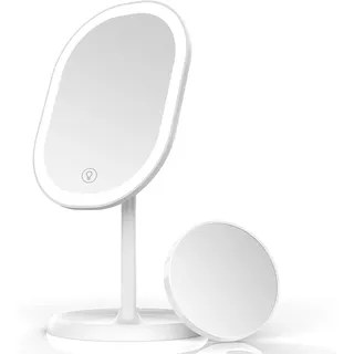 Schminkspiegel, Tischspiegel Rasierspiegel Schminkspiegel Beleuchtet mit Dimmbar