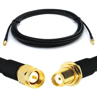 RANGEFUL SMA Stecker auf SMA Buchse RG58 Koaxialkabel 8m — Verlängerung Low Loss antennenkabel 50ohm — für WiFi RF Antenne GSM LTE 4G 5G 6G Router Signalverstärker Lora Ham CB Funk