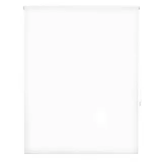 DECORBLIND Rollo, lichtdurchlässig, glatt, Maße Rollo: 100 x 250 cm x 250 cm (B x L) / Maße Stoffrollo, einfarbig, 97 x 245 cm, lichtdurchlässig, Weiß, einfache Installation an Wand oder Decke