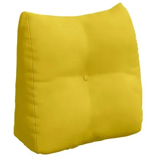 vidaXL Rücken Kissen 45 x 24 x 50 cm Gelb