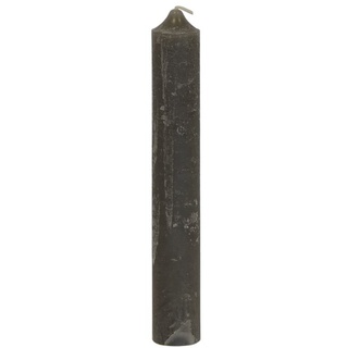 B&S Spitzkerze Rustikale Stabkerze durchgefärbt frostgrau Ø 3,7 x 25 cm grau