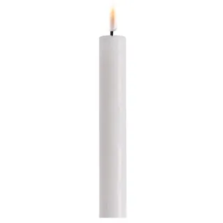 Deluxe Homeart LED Stabkerze 15 cm Ø 2,2 cm 2 St. weiß