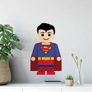 Wall-Art Wandtattoo »Spielfigur Superheld Superman«, (1 St.), selbstklebend, entfernbar, 51876436-0 Bunt B/H/T: 36 cm x 60 cm x 0,1 cm