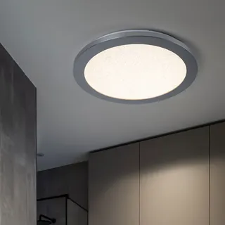 WOFI LED Deckenlampe 1 rund grau