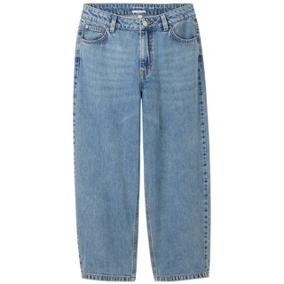 TOM TAILOR Gerade Jeans Baggy Jeans mit recycelter Baumwolle blau