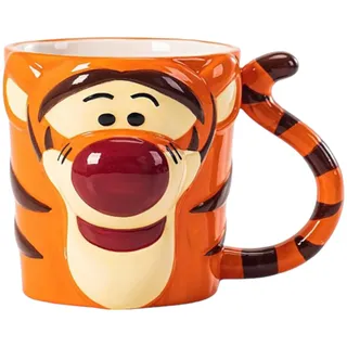 Disney Winnie The Pooh 3D-Tigger-Tasse, offizielles Lizenzprodukt für Tee, Kaffee, heiße Schokolade