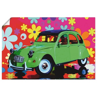 Wandbild ARTLAND "Citroën 2CV grün" Bilder Gr. B/H: 30 cm x 20 cm, Poster, grün Bild Poster Bilder als Alubild, Leinwandbild, Wandaufkleber oder in versch. Größen