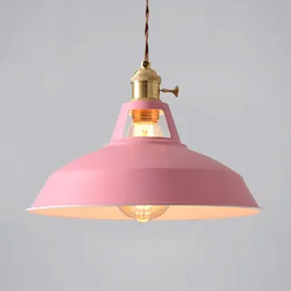Mengjay Retro Pendelleuchte Industrielle Vintage Pendelleuchte Hängeleuchte Retro Lampenschirm Industrial E27 für Esszimmer Esstisch Flur Restaurant Wohnzimmer Hotel Café (Rot)
