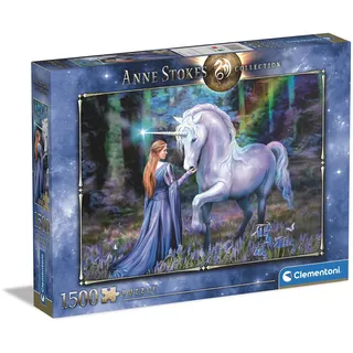Clementoni - 31821 - Anne Stokes Collection Puzzle - Bluebell Wood - Puzzle 1500 Teile ab 14 Jahren, Erwachsenenpuzzle mit Wimmelbild, Geschicklichkeitsspiel für die ganze Familie