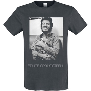 Bruce Springsteen T-Shirt - Amplified Collection - Vintage - XL bis 3XL - für Männer - Größe 3XL - charcoal  - Lizenziertes Merchandise! - 3XL