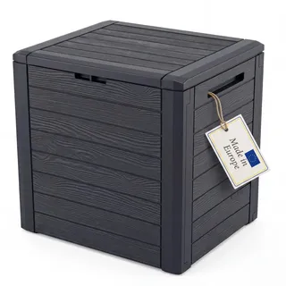 BigDean Auflagenbox 140 l 140 x 60 x 60 cm Schwarz
