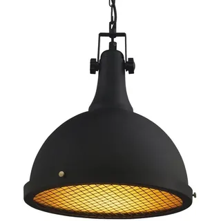 Bamyum Acera 1-flg. Ø30 cm rund schwarz Metall