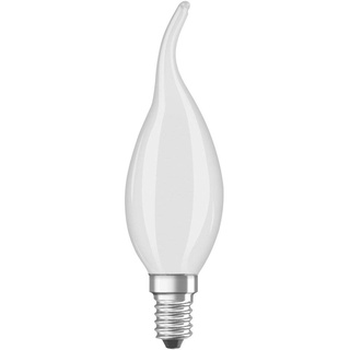 OSRAM Dimmbare Filament LED Lampe mit E14 Sockel, Warmweiss (2700K), Windstoß Kerze, 4W, Ersatz für 40W-Glühbirne, matt, LED Retrofit CLASSIC BA DIM