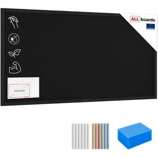 ALLboards Kreidetafel 200 x 100 cm Schwarz