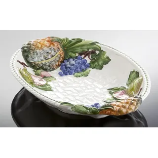 Bassano italienische Keramik ovale mediterrane Obstschale 39x27