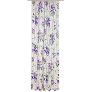 Vorhang WIRTH "Montrose" Gardinen Gr. 255 cm, Kräuselband, 145 cm, lila (lila, blau) Gardinen nach Räumen Gardine