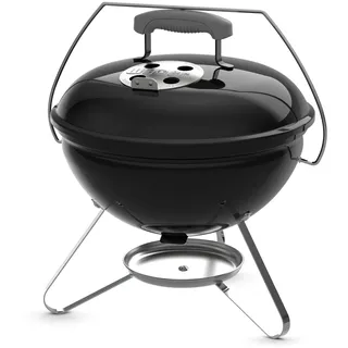 Weber Smokey Joe 14" Kohlegrill – tragbarer kompakter Kohlegrill mit Tuck‐N‐Carry® Deckelschloss und langlebigem Porzellan emailliertem Finish zum Kochen im Freien