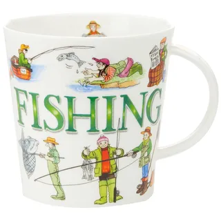 Dunoon Caringorm Sporting Antics Fishing Mug (16.2 Oz) by Dunoon